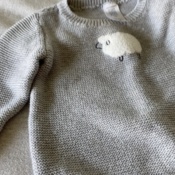 Gender Neutral Knit Sweater and Pant Set for Baby - Picture 5 of 6